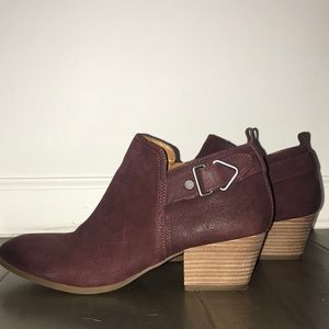 Franco Sarto “Granite” boots - Burgundy (like new)
